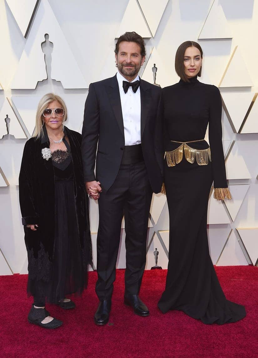 Bradley Cooper at the Oscars with Gloria Campano (Left) and Irina Shayk (Right). The Associated Press/ Richard Shotwell