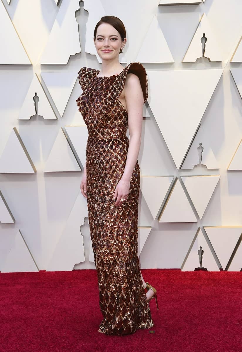 Actor Emma Stone in a stunning Louis Vuitton at the event. The Associated Press/ Richard Shotwell
