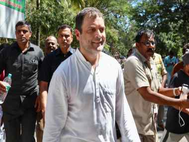 Rahul Gandhi treks Tirumala hills near AP's Tirupati, prays at Lord Balaji temple accompanied by nephew Raihan Vadra Rahul Gandhi treks Tirumala hills near AP's Tirupati, prays at Lord Balaji temple accompanied by nephew Raihan Vadra