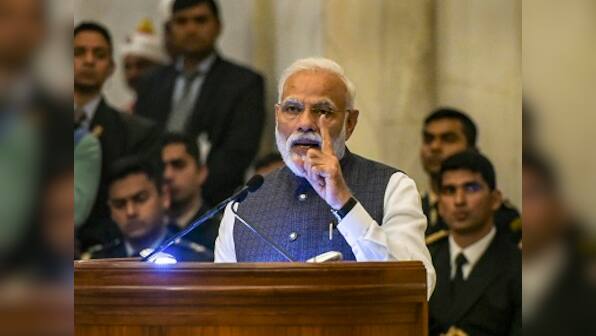Narendra Modi makes indirect reference to air strikes at Gandhi Peace Prize event; tells audience he was ‘busy’ with ‘other work’