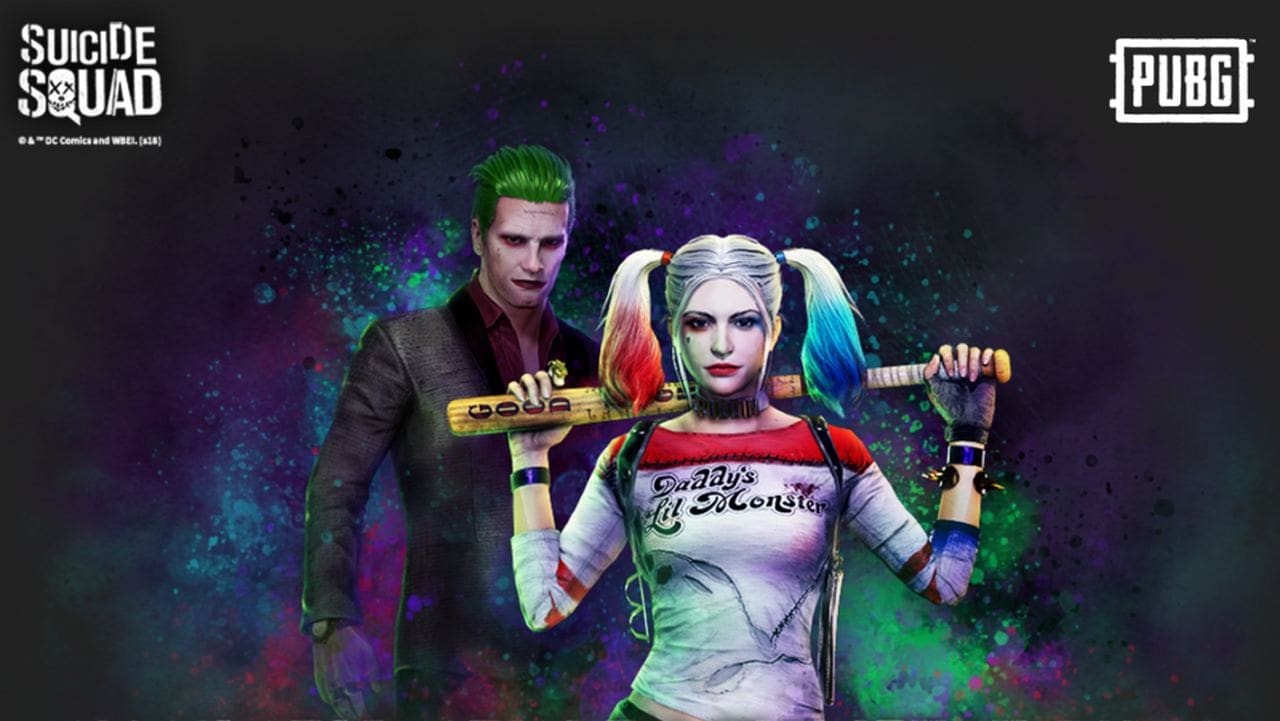 PUBG vai contar com skins de Coringa e Arlequina, de “Esquadrão