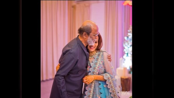 Watch: Rajnikanth dances to 'Oruvan Oruvan Mudhalali' at daughter Soundarya's wedding bash