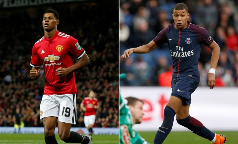 Marcus Rashford and Kylian Mbappe are tipped to become the next superstars. AP