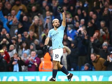 Premier League: Sergio Aguero bags hat-trick against Arsenal to help Manchester City stay at Liverpools heels
