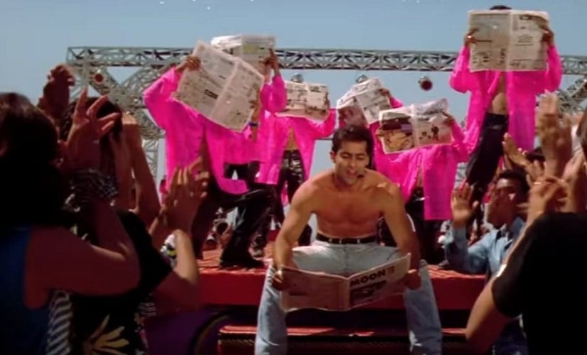 The track, which garnered immense popularity due to Salman's shirtless avatar will be revamped for Sooraj Pancholi and Isabelle Kaif's venture Time To Dance. Source: Twitter