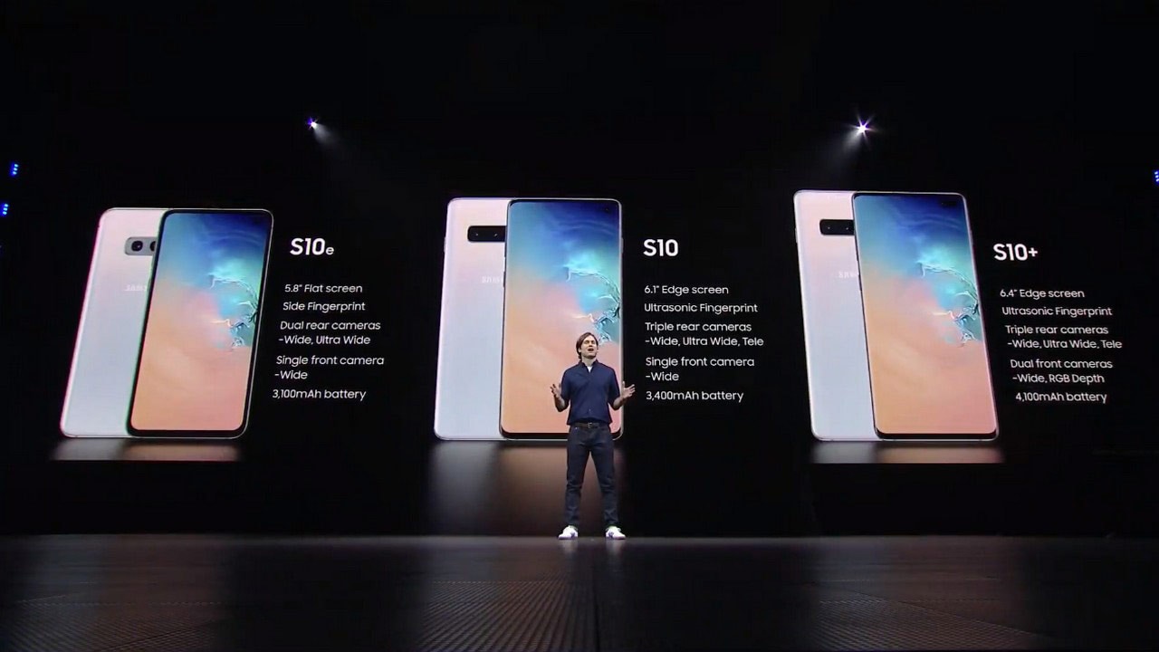Here are the price options for the Samsung Galaxy S10 line