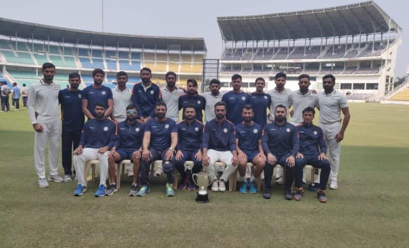 Saurashtra finished as the runner’s up for the third in seven years in Ranji Trophy. Image courtesy: Twitter @saucricket