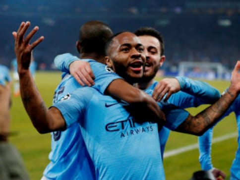 Champions League: Raheem Sterling seals dramatic victory for 10-man Manchester City against Schalke in first leg Champions League: Raheem Sterling seals dramatic victory for 10-man Manchester City against Schalke in first leg