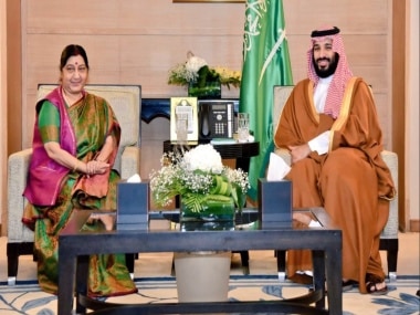 Sushma Swaraj meets Saudi crown prince, discusses Riyadhs possible investment in Indian defence and security