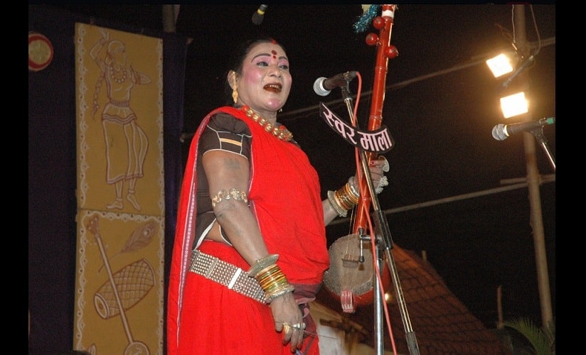 Padma Vibhushan Dr Teejan Bai, has enthralled national & international audiences with her captivating rendition of Pandwani for decades. Source: Twitter