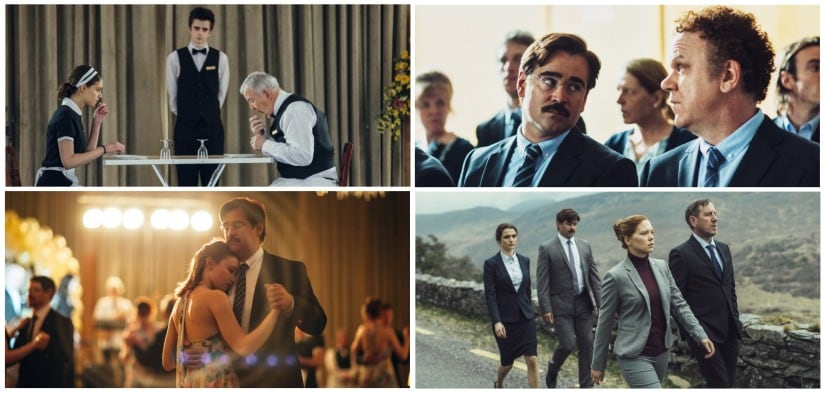 Colin Farrell, Rachel Weisz, Lea Seydoux, John C. Reilly, Michael Smiley in various stills from The Lobster