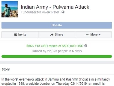 In aftermath of Pulwama attack, 26-yr-old NRI based in US raises over 0,000 to support families of slain jawans