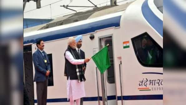 Day after inaugural run, Vande Bharat Express stops on tracks; Railways claims 'cattle runover', reports say technical snag