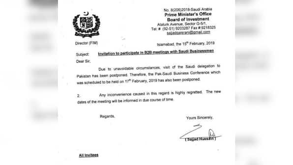 Saudi crown prince's maiden Pakistan visit delayed due to 'unavoidable reasons' after Pulwama attack