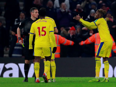 Premier League: Crystal Palace's Wilfried Zaha handed one-match ban by FA for sarcastically applauding referee Andre Marriner Premier League: Crystal Palace's Wilfried Zaha handed one-match ban by FA for sarcastically applauding referee Andre Marriner