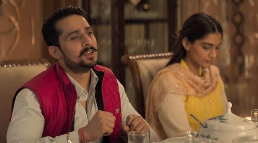 Abhishek Duhan and Sonam Kapoor Ahuja in a still from Ek Ladki Ko Dekha Toh Aisa Laga