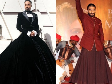 Oscars 2019: Billy Porter's tux-gown gets a thumbs up; Twitter calls him 'the Ranveer Singh of Hollywood' Oscars 2019: Billy Porter's tux-gown gets a thumbs up; Twitter calls him 'the Ranveer Singh of Hollywood'