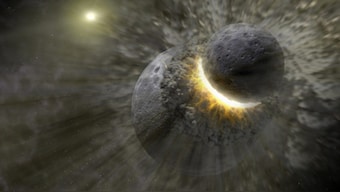 Life on Earth may have begun with an ancient, violent collision that made the Moon