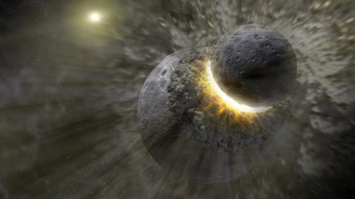Life on Earth may have begun with an ancient, violent collision that made the Moon