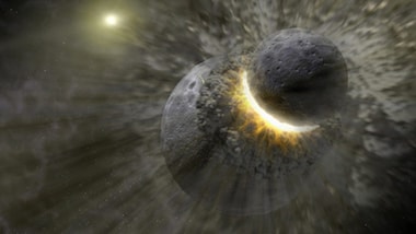 Life on Earth may have begun with an ancient, violent collision that made the Moon