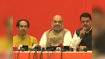 BJP to fight from 25 Lok Sabha seats in Maharashtra, Shiv Sena gets 23 as two parties announce alliance
