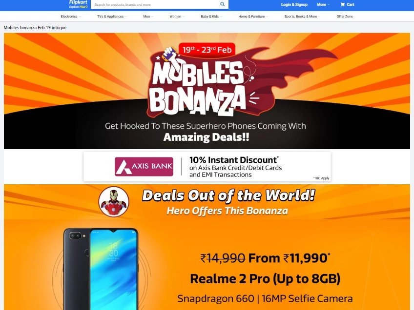Flipkart in its dedicated Mobile Bonanza Sale page mentioned that deals on iPhones are coming soon