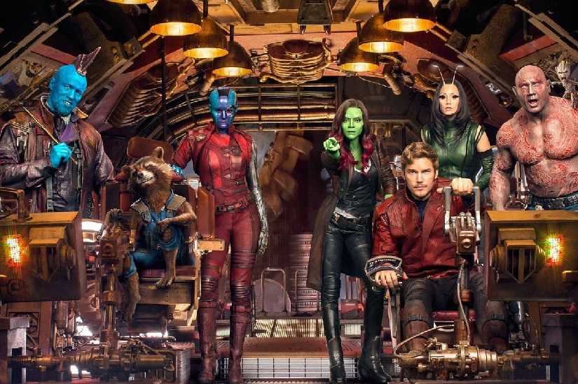 The cast of Guardians of the Galaxy. Image from Twitter