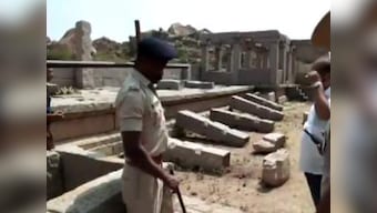 Four men held for destroying ancient pillar in Hampi, tell cops say they did it out of 'sheer excitement'