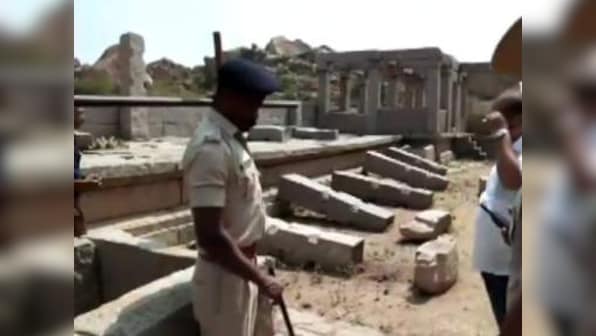 Four men held for destroying ancient pillar in Hampi, tell cops say they did it out of 'sheer excitement'