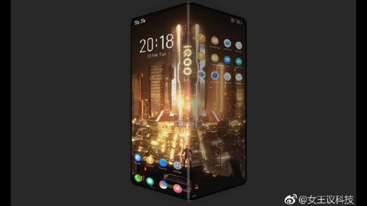 iQOO foldable smartphone. Image: Weibo