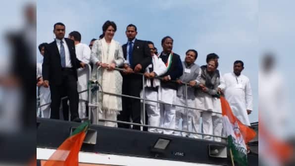 Priyanka Gandhi receives warm welcome in Uttar Pradesh, embarks on 25-km-long roadshow in Congress' show of strength