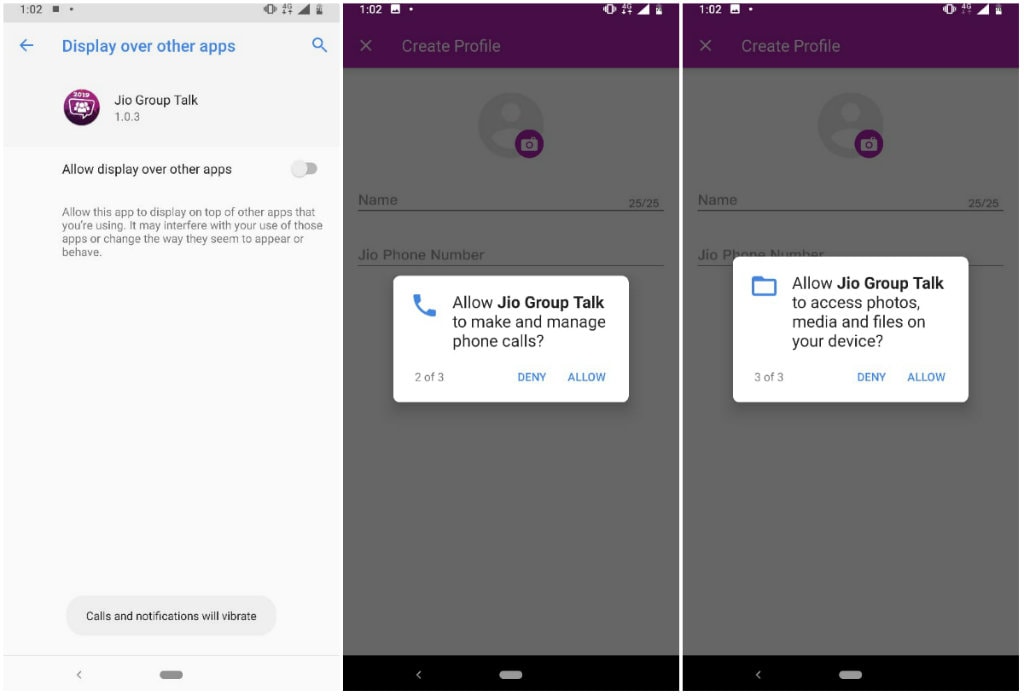 JioGroupTalk app allows you to add up to 10 participants.