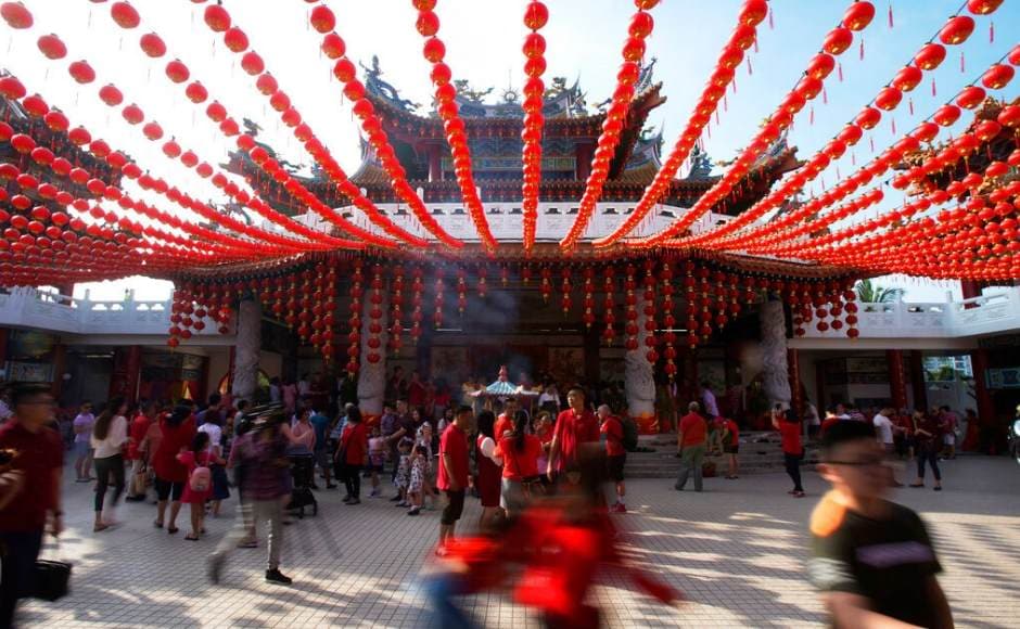 The color red dominated the streets of Malaysia, like other Asian countries celebrating the Lunar New Year. Millions are travelling to their villages and holiday destinations in the world's 'largest annual migration' to rejoice the grand festival. AP The color red dominated the streets of Malaysia, like other Asian countries celebrating the Lunar New Year. Millions are travelling to their villages and holiday destinations in the world's 'largest annual migration' to rejoice the grand festival. AP
