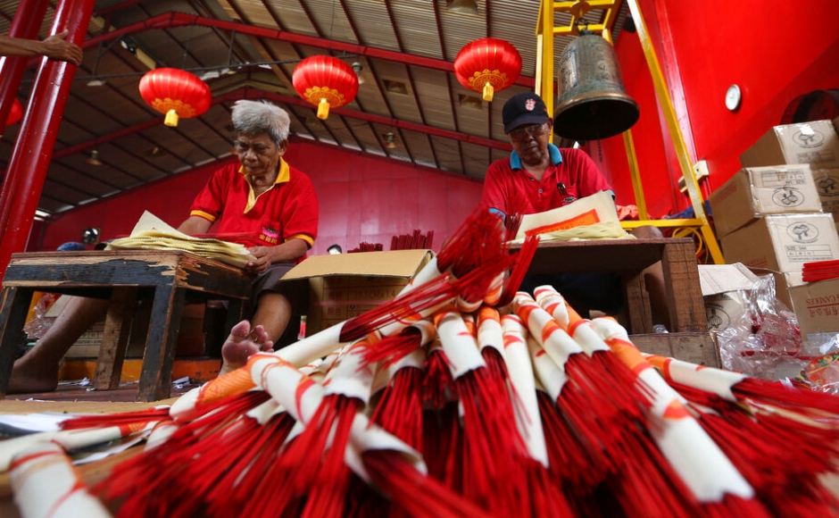 People are bidding farewell to the year of the dog in the 12-year Chinese astrological cycle and welcoming the 'Year of the Pig' with hopes of happiness and fortune. Pigs symbolise good fortune and wealth in Chinese culture. AP People are bidding farewell to the year of the dog in the 12-year Chinese astrological cycle and welcoming the 'Year of the Pig' with hopes of happiness and fortune. Pigs symbolise good fortune and wealth in Chinese culture. AP