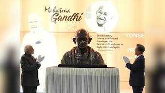 Narendra Modi unveils bust of Mahatma Gandhi in Seoul, calls his lifestyle 'lesson' for world facing climate change