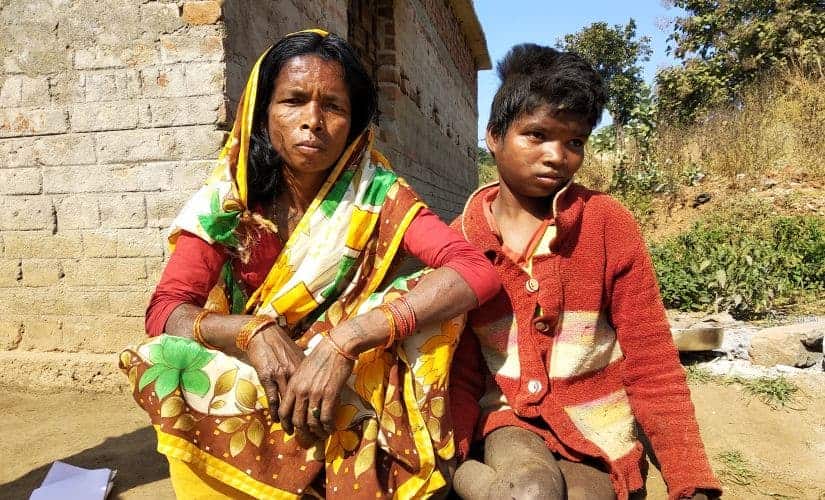 Sonmati lives with her children, one of whom is physically challenged. They reside in a one-room house. Image by Abinash Dash Choudhary