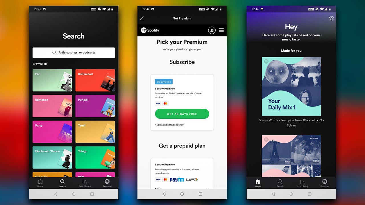 Pricing for Spotify Premium is set at Rs 129 per month.
