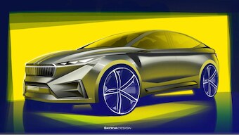 Skoda teases the upcoming electric Vision iV via concept renders ahead of launch