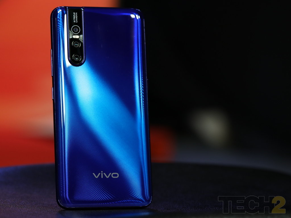 Vivo V15 Pro and that snazz on its rear. Image: tech2/Nandini Yadav