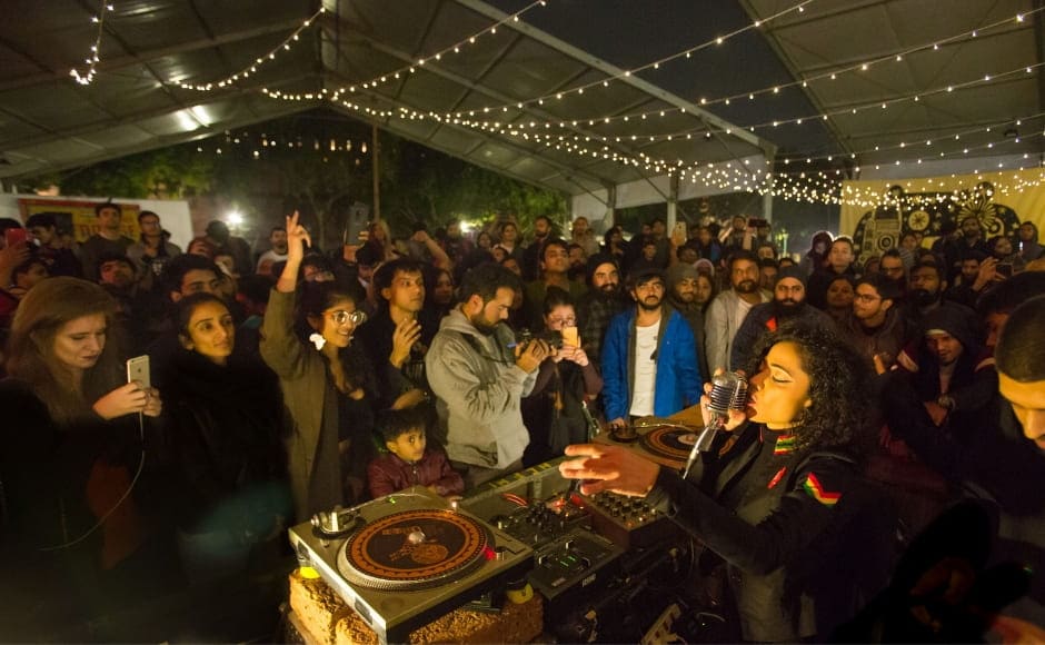 Bass Foundation Roots is a New Delhi based authentic Jamaican style sound system, owned and operated by Delhi Sultanate & Begum X, who is seen<br />performing here. Bass Foundation Roots is a New Delhi based authentic Jamaican style sound system, owned and operated by Delhi Sultanate & Begum X, who is seen<br />performing here.