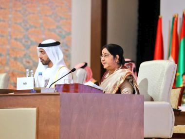 At OIC Summit, Sushma Swaraj's speech a diplomatic coup to put forth India's case on Pakistan to West Asia At OIC Summit, Sushma Swaraj's speech a diplomatic coup to put forth India's case on Pakistan to West Asia