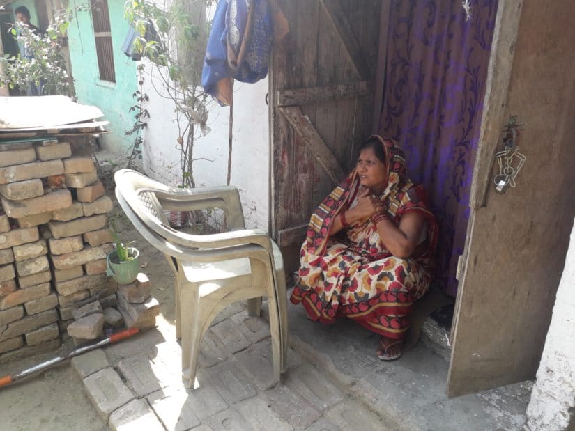 Saroj Pandey lost her husband to diabetes in 2012, while they waiting for the mill management to pay them his dues. Firstpost/Parth MN