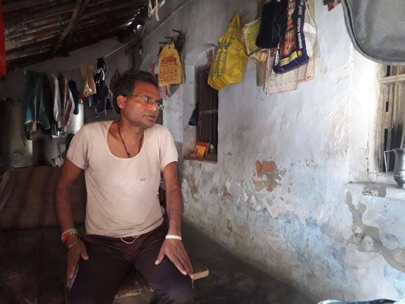Sanjay Kumar's brother Naresh Srivastava self-immolated during a workers' protest for their dues. Firstpost/Parth MN