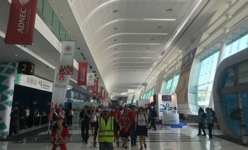 An overview of the Abu Dhabi National Exhibition Centre. Image: Shivam Damohe