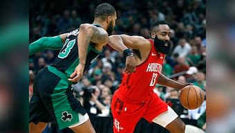 NBA: James Harden powers Rockets to victory against Celtics; Raptors lose to Pistons in overtime