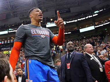 NBA: Oklahoma City Thunder's Russell Westbrook threatens Utah Jazz spectators, alleges fans racially taunted him