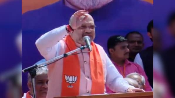 Amit Shah violated poll code by using loudspeakers near hospitals during Ahemdabad rally, complains Gujarat Congress