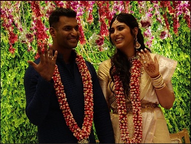 Tamil actor Vishal gets engaged to Arjun Reddy actress Anisha Alla in a private ceremony Tamil actor Vishal gets engaged to Arjun Reddy actress Anisha Alla in a private ceremony