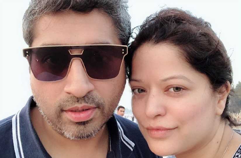 Arzoo Govitrikar and husband Siddharth Sabbarwal . Image from Twitter @nitinrao382