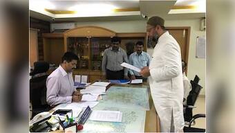 Lok Sabha Election 2019: AIMIM chief Asaduddin Owaisi files nomination in Hyderabad, seeks 4th term as MP
